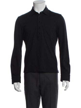 Tom Ford Collar Long Sleeve Polo Shirt