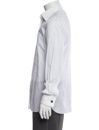 Tom Ford Striped Long Sleeve Tuxedo Shirt