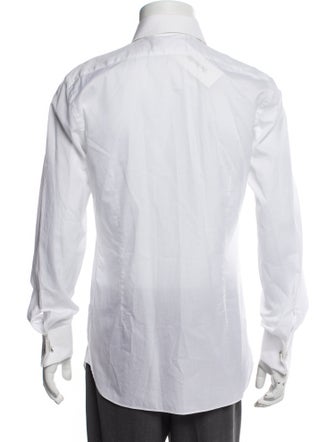 Tom Ford Striped Long Sleeve Tuxedo Shirt