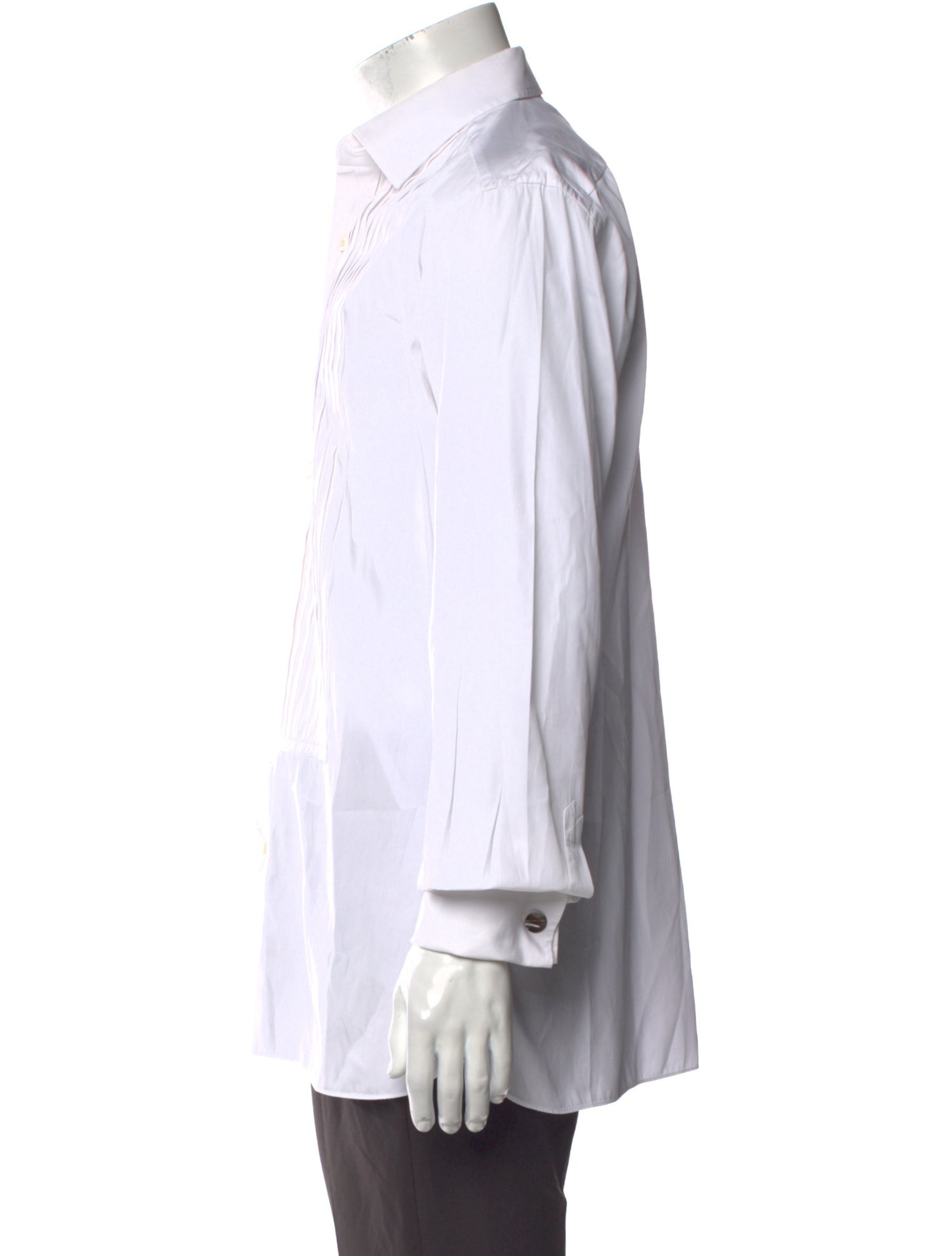 Tom Ford Striped Long Sleeve Tuxedo Shirt