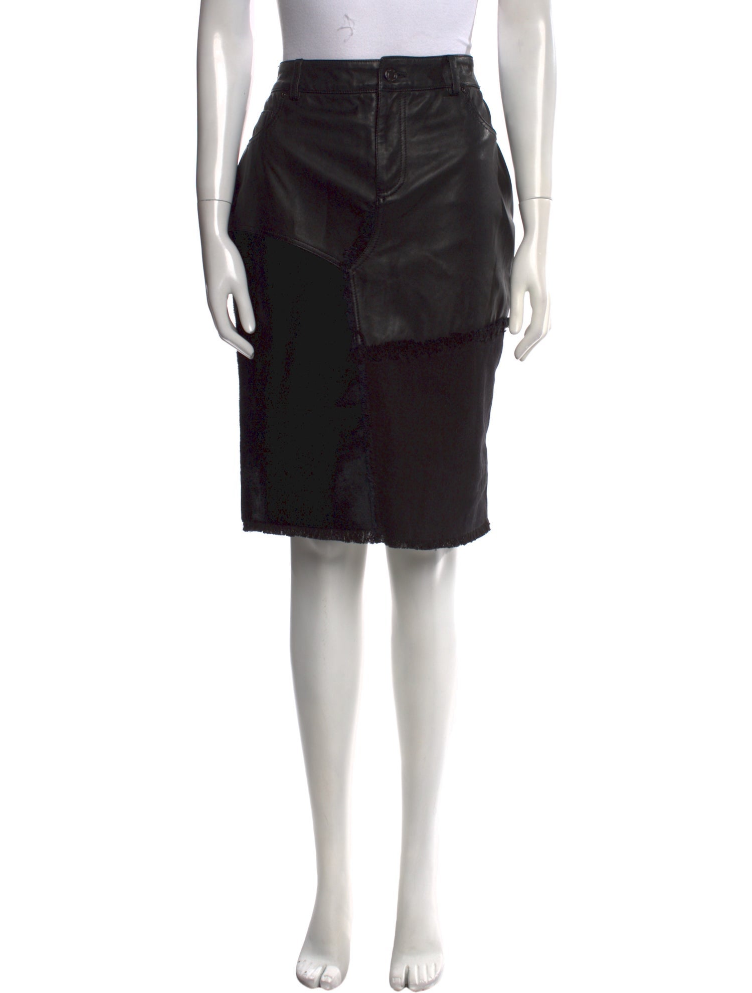 Tom Ford Leather Knee-Length Skirt