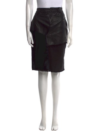 Tom Ford Leather Knee-Length Skirt
