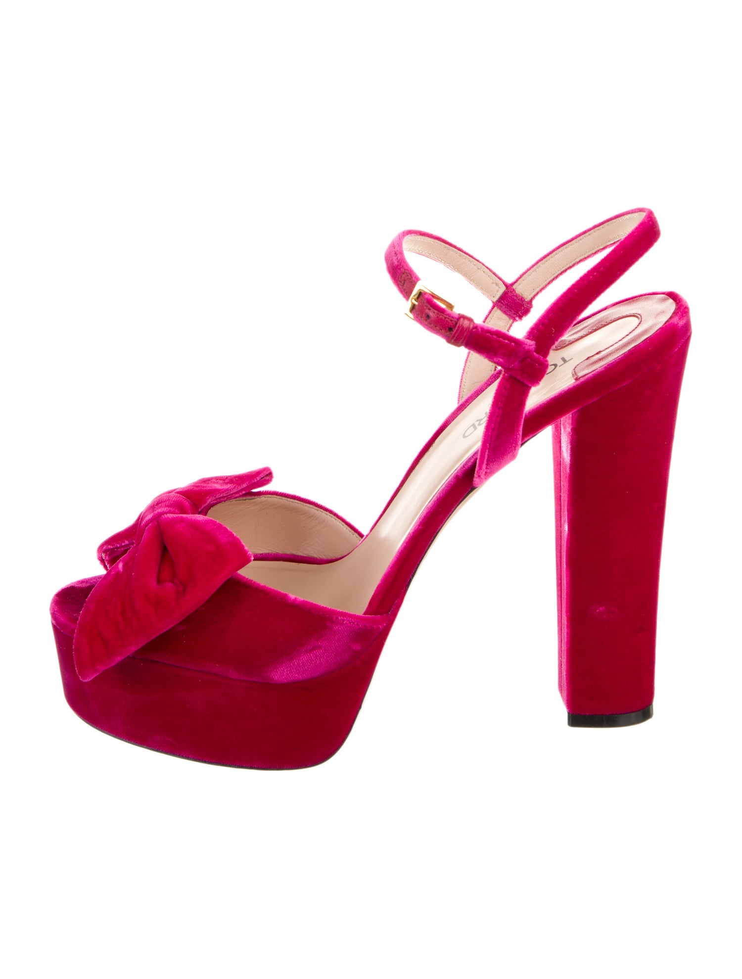 Tom Ford Velvet T-Strap Sandals