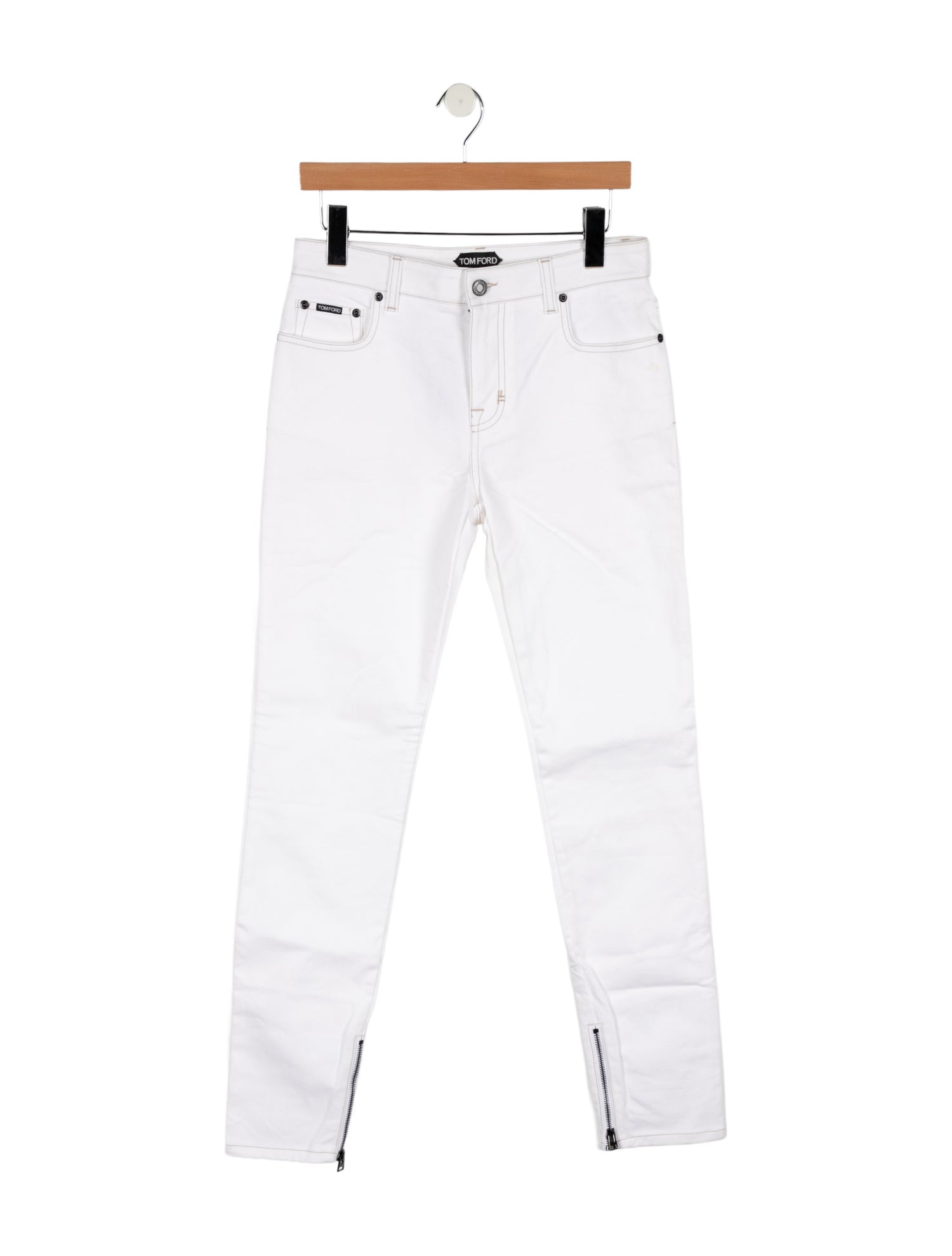 Tom Ford Mid-Rise Straight Leg Jeans