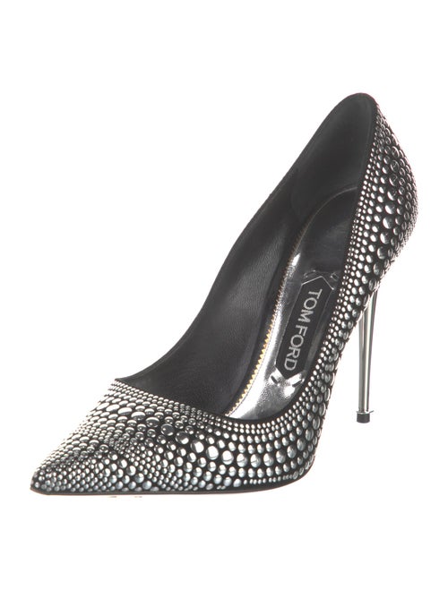 Tom Ford Suede Studded Accents Pumps