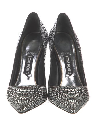 Tom Ford Suede Studded Accents Pumps