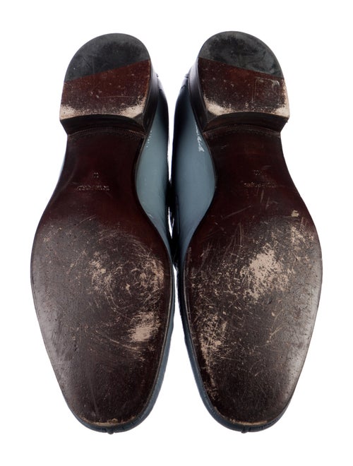 Tom Ford Patent Leather Chain-Link Accents Dress Loafers