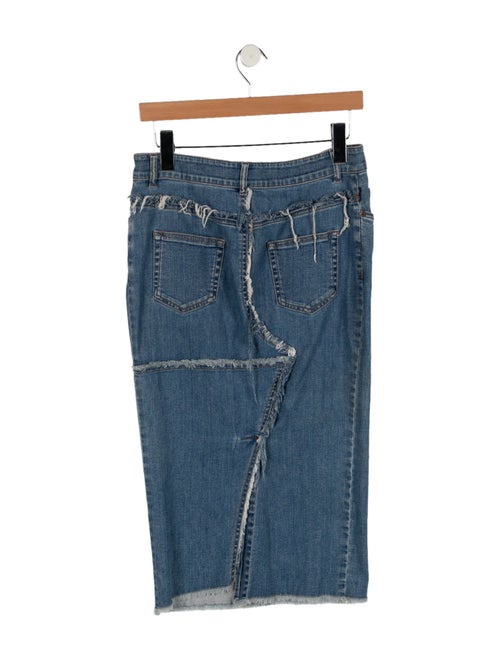 Tom Ford Raw-Edge Trim Knee-Length Skirt