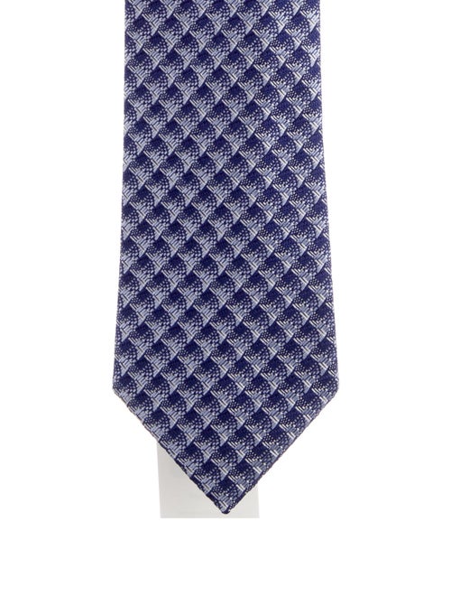 Tom Ford Silk Pattern Print Woven Tie