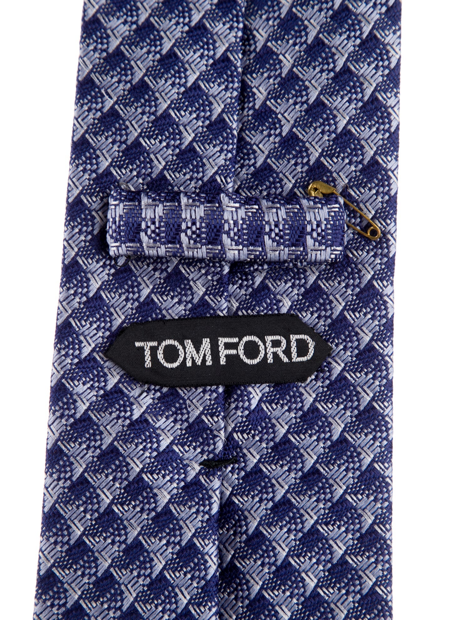 Tom Ford Silk Pattern Print Woven Tie