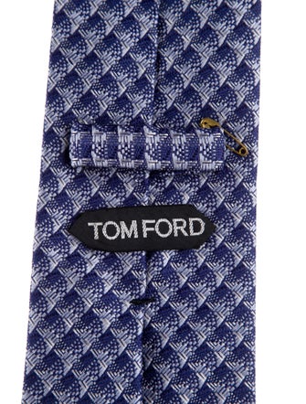 Tom Ford Silk Pattern Print Woven Tie