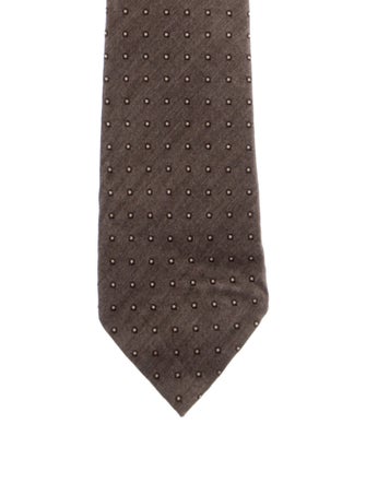 Tom Ford Silk Pattern Print Tie