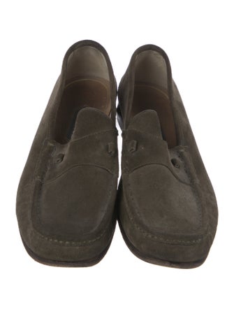 Tom Ford Suede Chain-Link Accents Dress Loafers