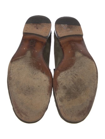 Tom Ford Suede Chain-Link Accents Dress Loafers