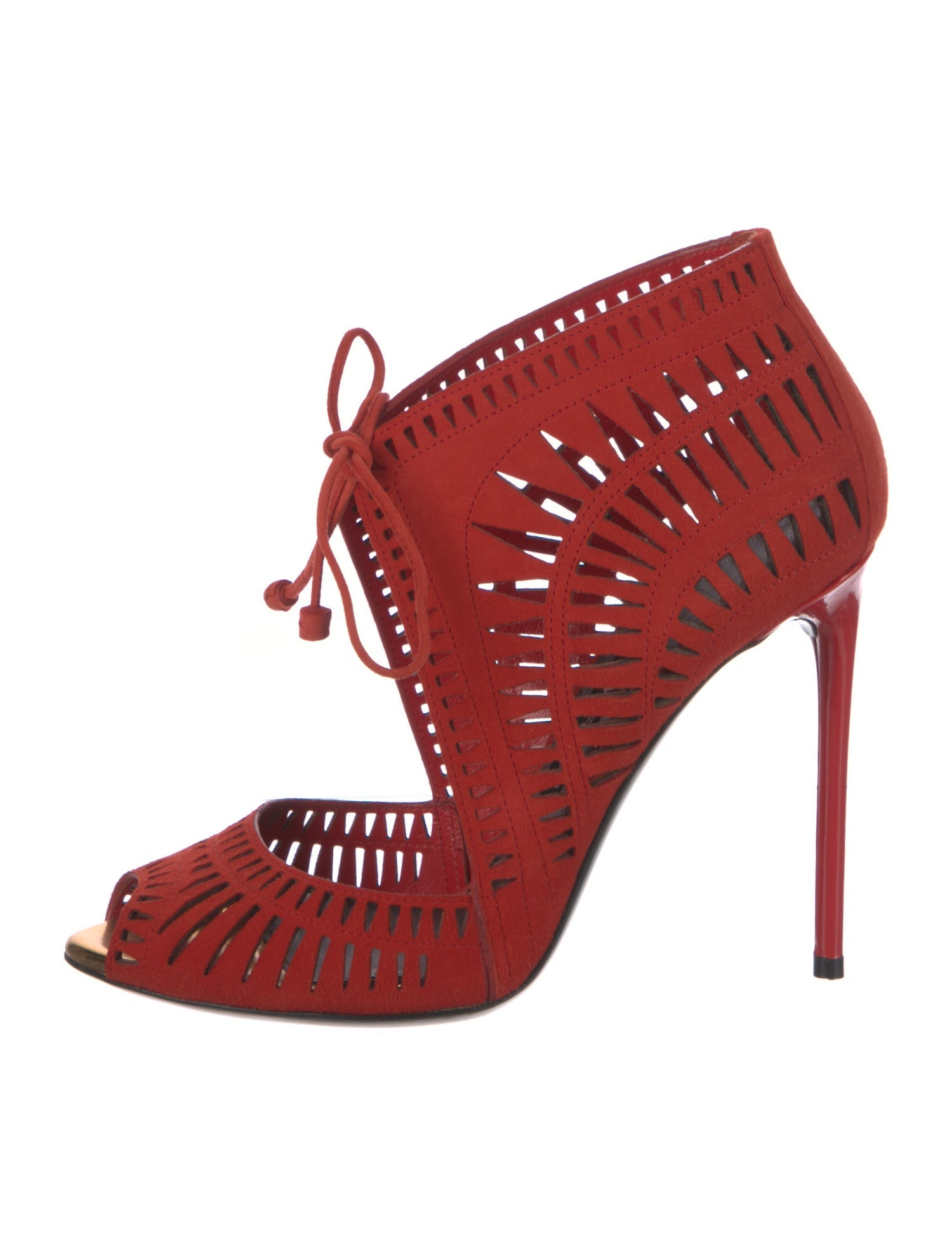 Tom Ford Suede Patterned Gladiator Sandals