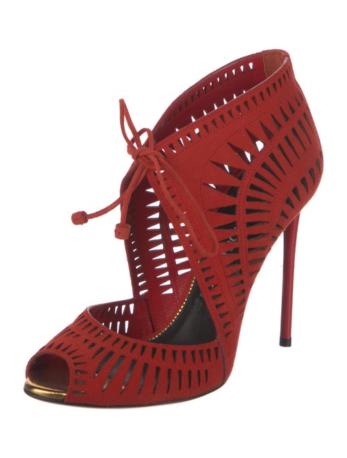Tom Ford Suede Patterned Gladiator Sandals