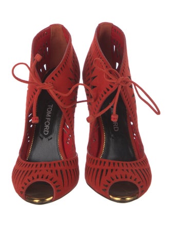 Tom Ford Suede Patterned Gladiator Sandals