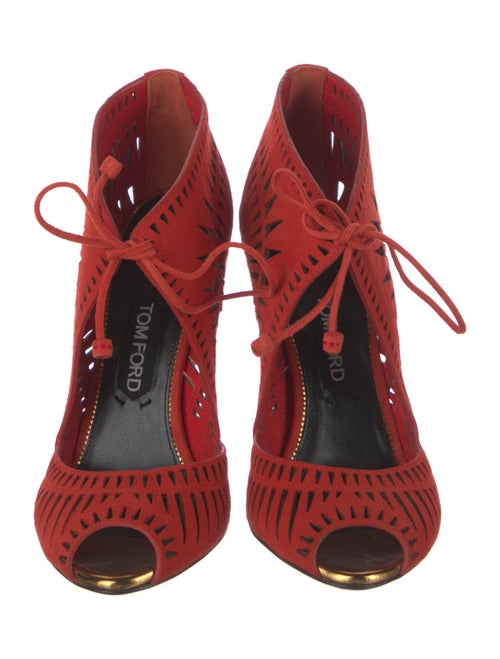 Tom Ford Suede Patterned Gladiator Sandals