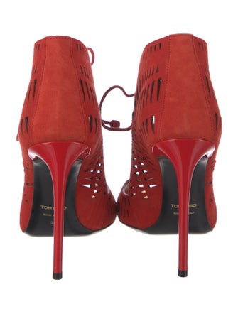 Tom Ford Suede Patterned Gladiator Sandals