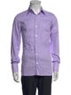 Tom Ford Plaid Print Long Sleeve Dress Shirt