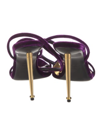 Tom Ford Velvet Sandals
