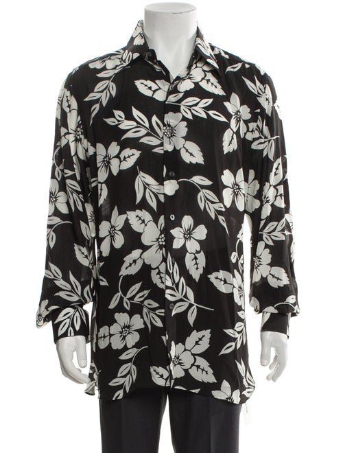 Tom Ford Floral Print Long Sleeve Shirt