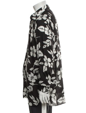 Tom Ford Floral Print Long Sleeve Shirt