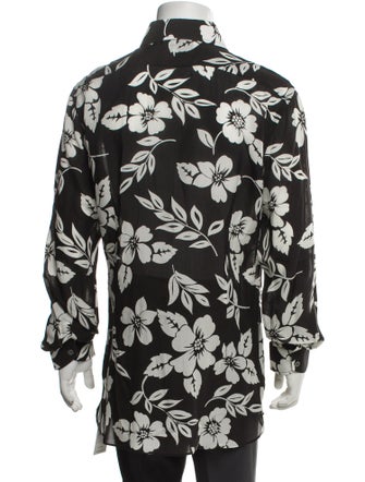 Tom Ford Floral Print Long Sleeve Shirt