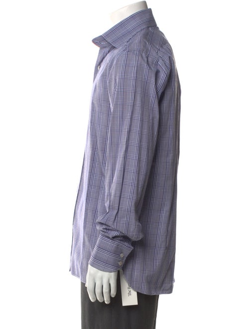 Tom Ford Plaid Print Long Sleeve Dress Shirt