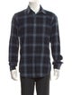 Tom Ford Plaid Print Long Sleeve Shirt