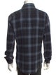 Tom Ford Plaid Print Long Sleeve Shirt