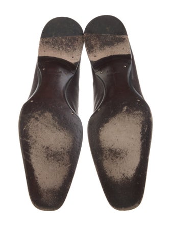 Tom Ford Leather Tassel Accents Dress Loafers