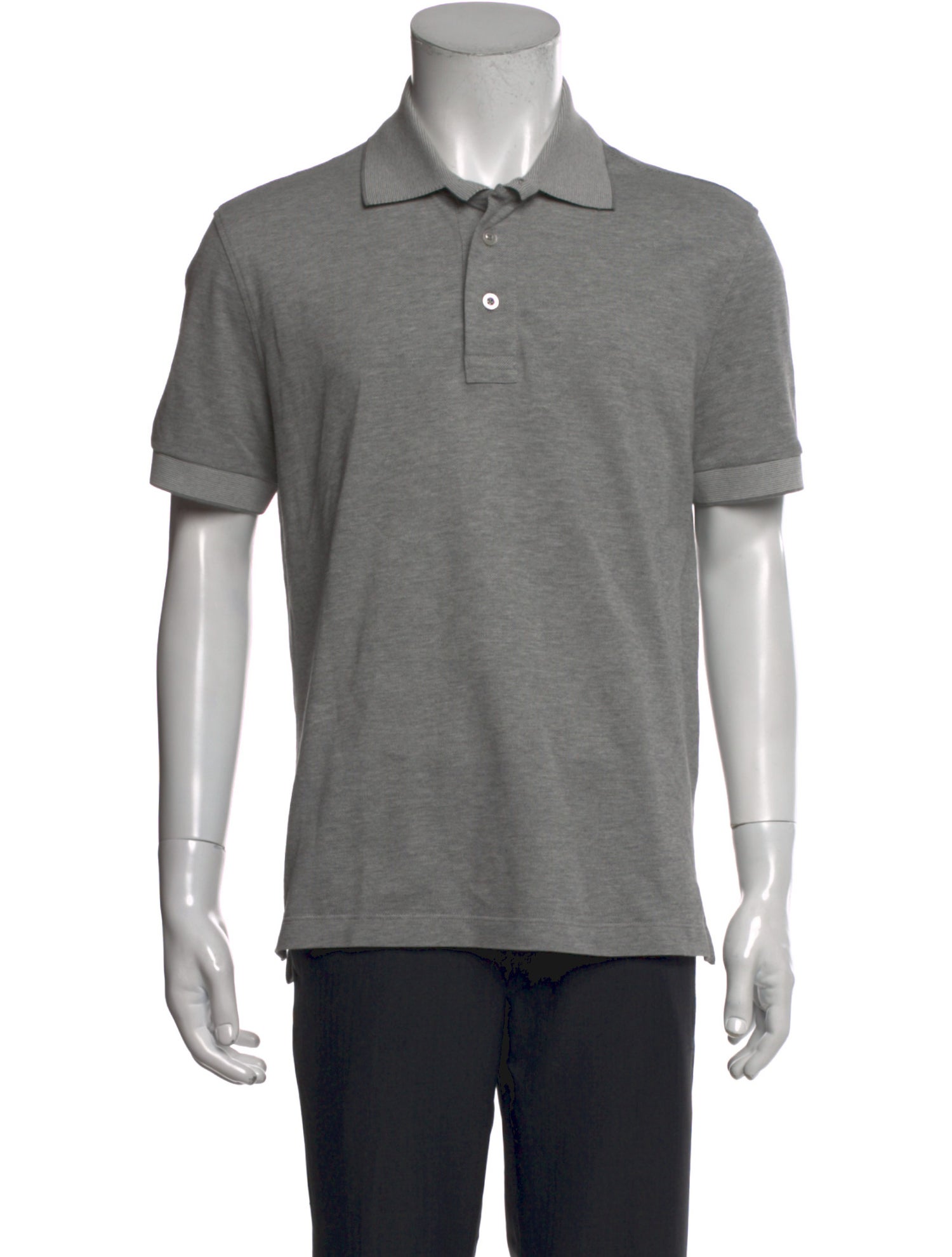 Tom Ford Crew Neck Short Sleeve Polo Shirt