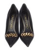 Tom Ford Leather Chain-Link Accents Pumps