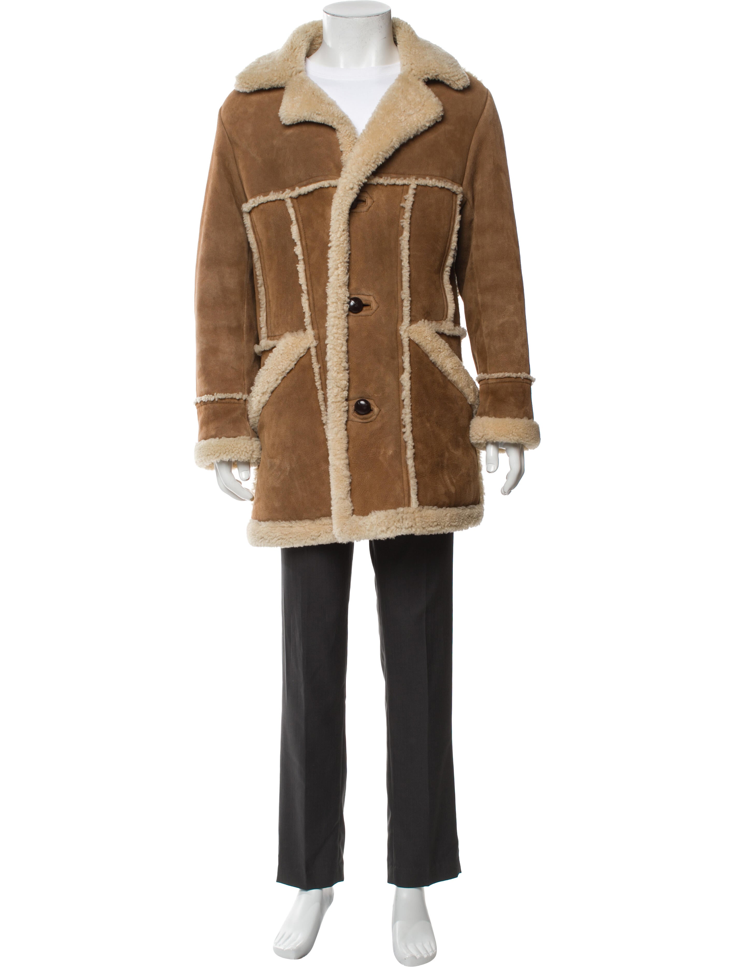 Tom Ford Shearling Colorblock Pattern Parka