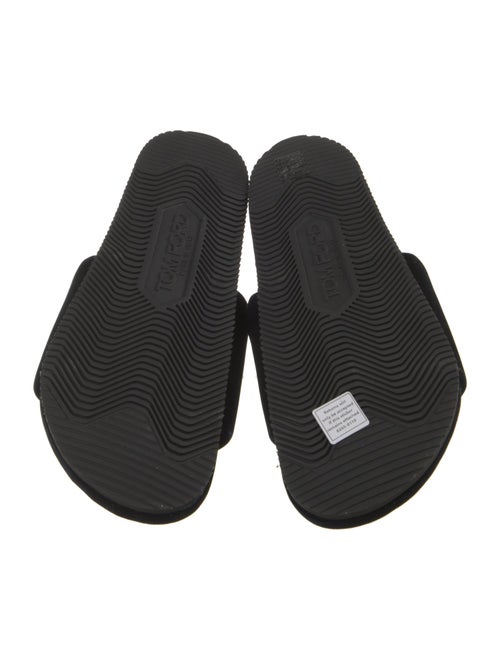 Tom Ford Velvet Embroidered Accent Slides