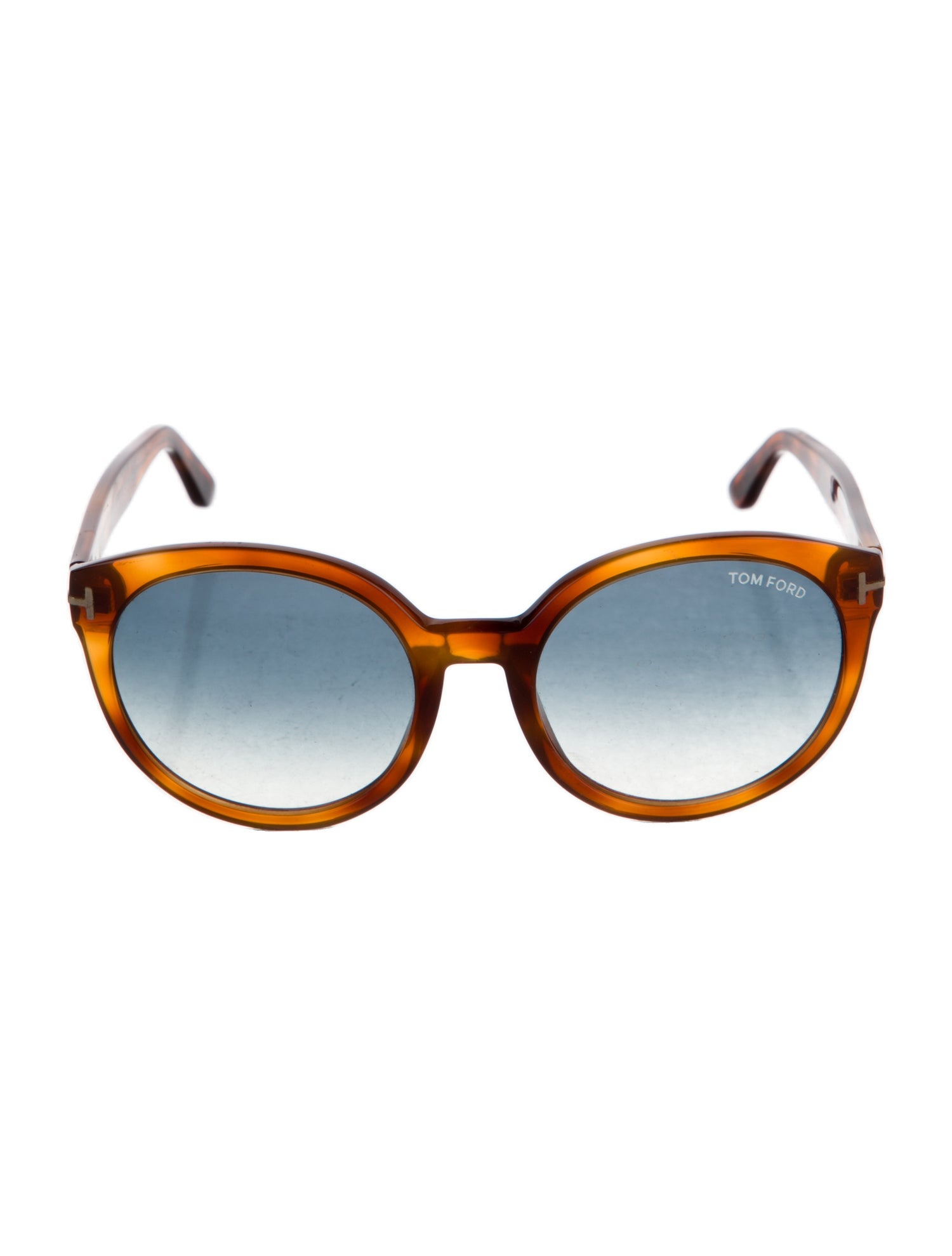 Tom Ford Round Gradient Sunglasses