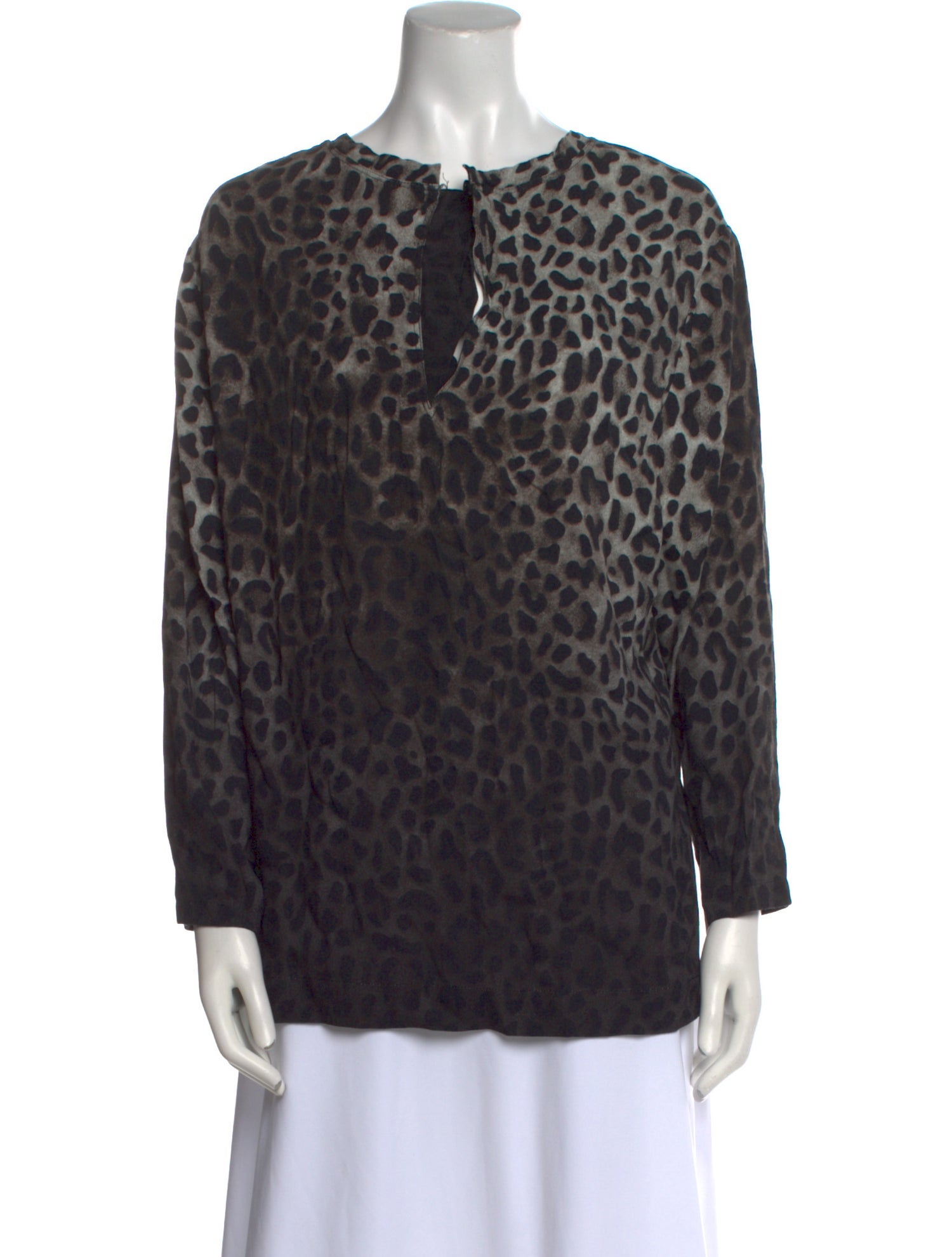 Tom Ford Animal Print Crew Neck Sweatshirt