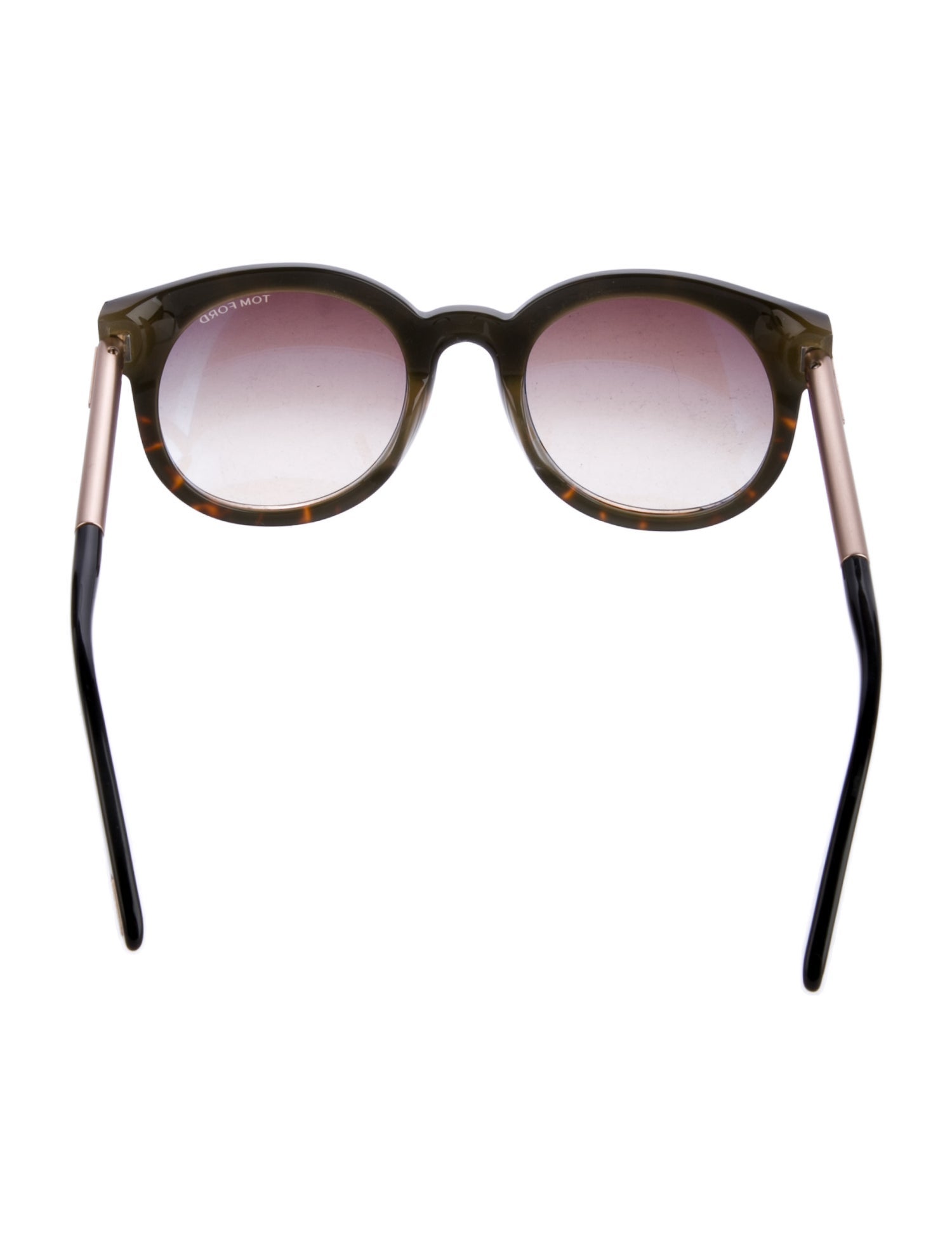 Tom Ford Round Gradient Sunglasses