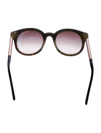Tom Ford Round Gradient Sunglasses