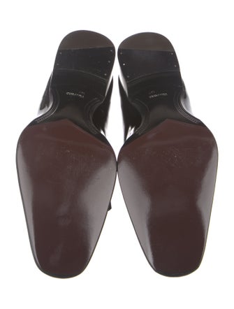 Tom Ford Patent Leather Grosgrain Trim Slippers