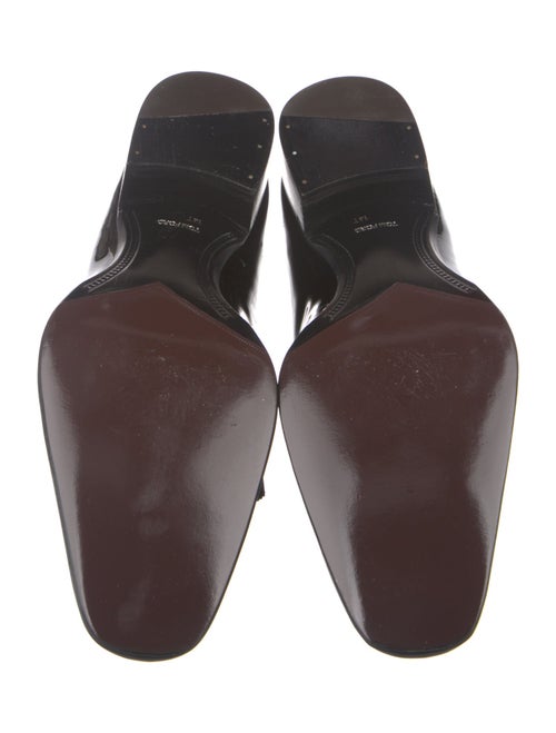 Tom Ford Patent Leather Grosgrain Trim Slippers