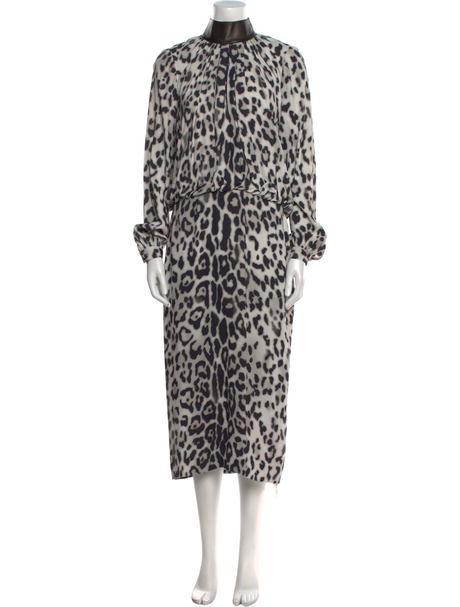Tom Ford Animal Print Midi Length Dress