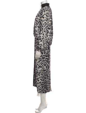 Tom Ford Animal Print Midi Length Dress
