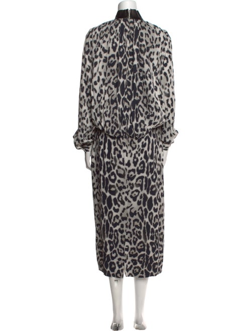 Tom Ford Animal Print Midi Length Dress