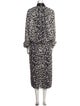Tom Ford Animal Print Midi Length Dress