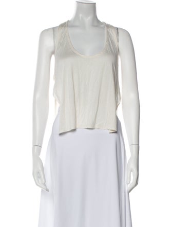 Tom Ford Silk Scoop Neck Crop Top