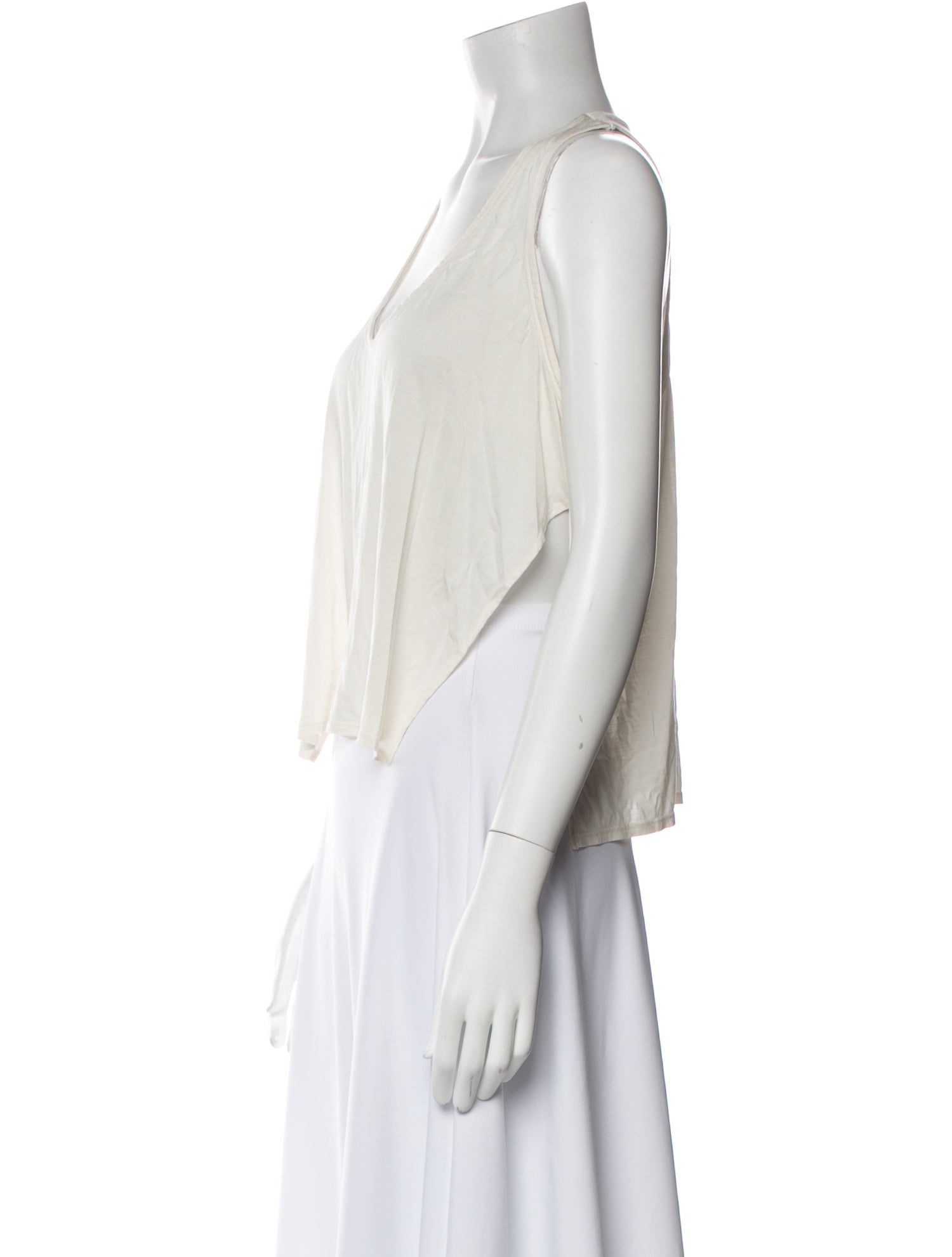 Tom Ford Silk Scoop Neck Crop Top