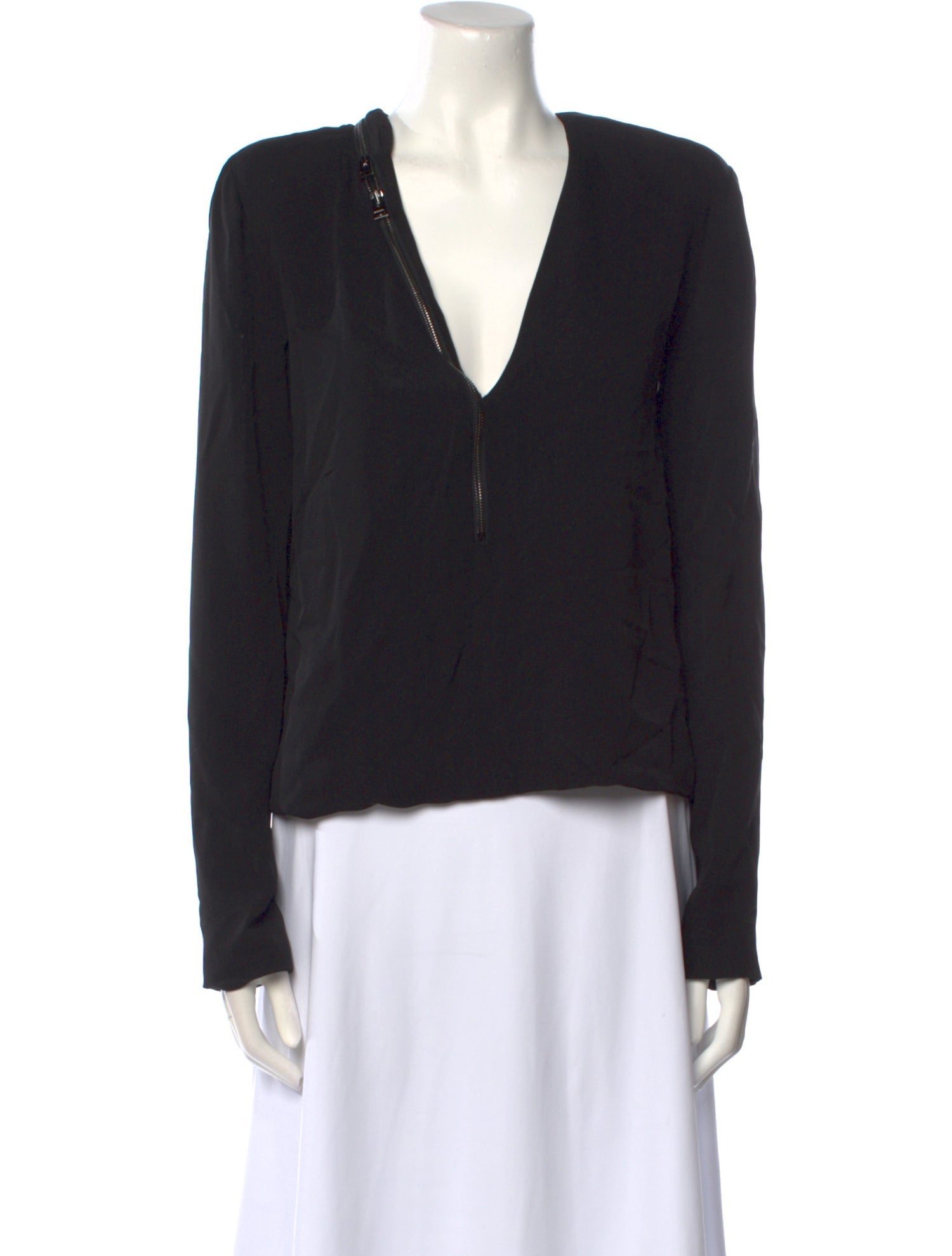 Tom Ford V-Neck Long Sleeve Blouse