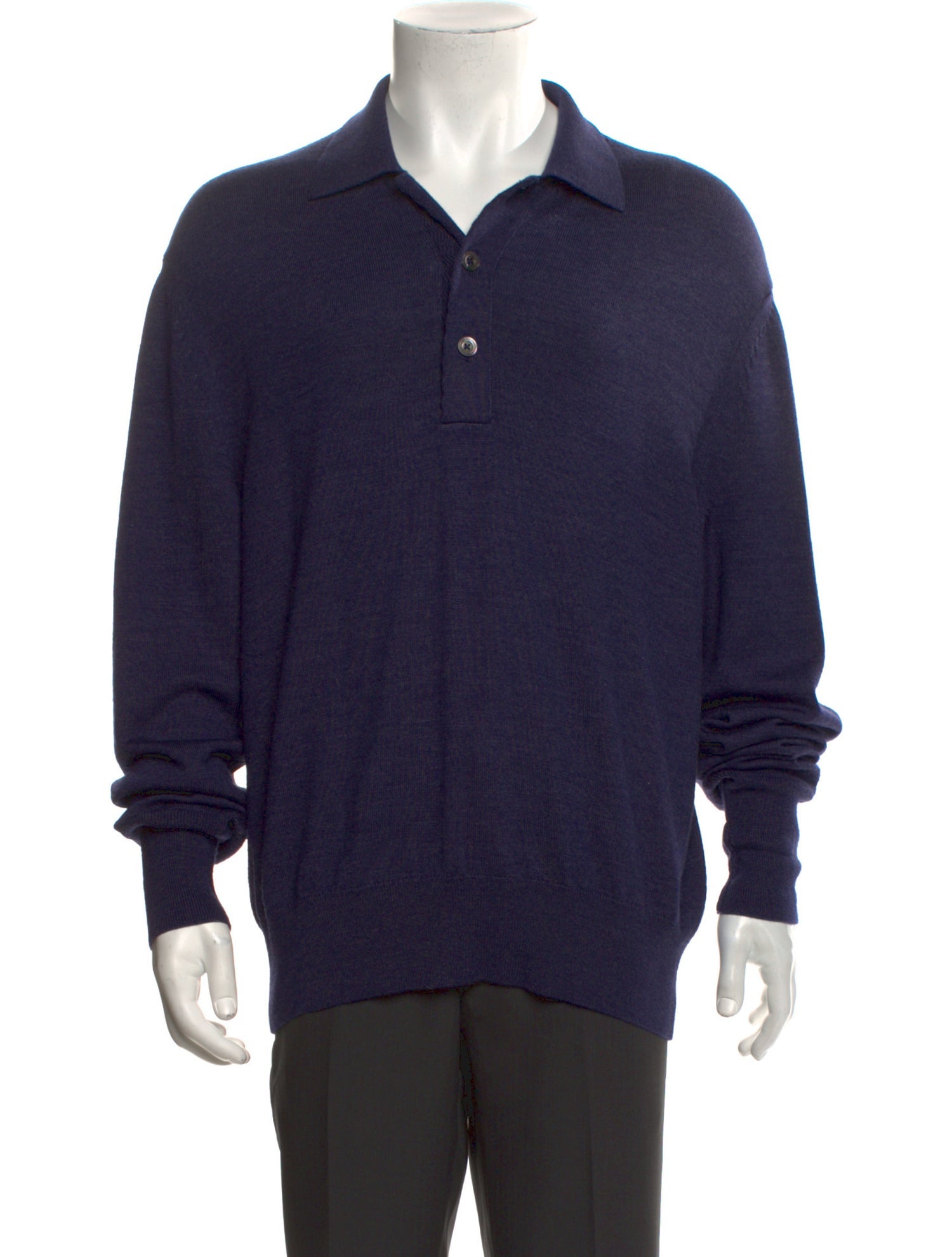 Tom Ford Merino Wool Collar Polo Sweater